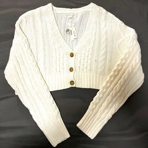Aeropostale Crop White Sweater